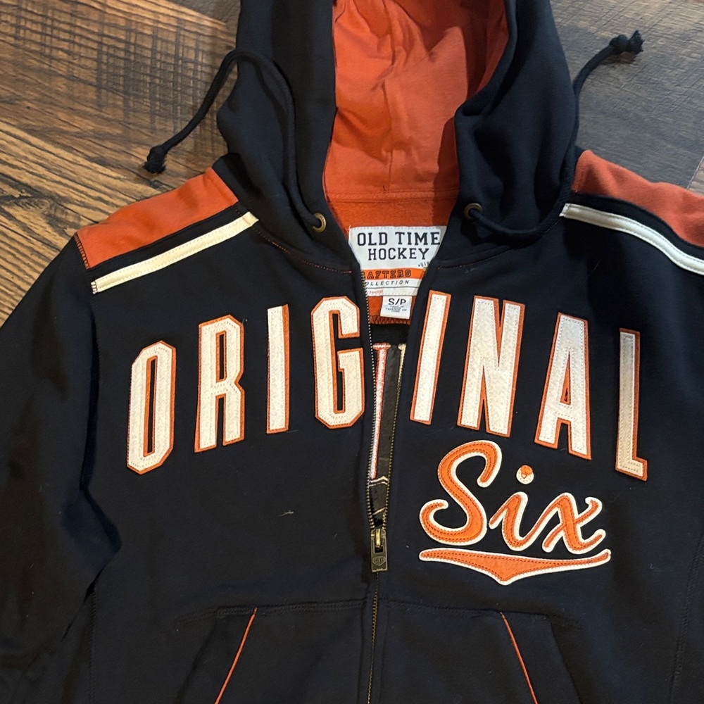 Original Six Black and Orange Hoodie